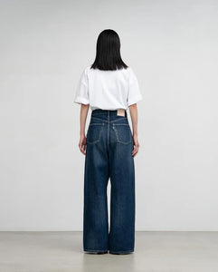 SELVAGE DENIM TWO TUCK WIDE PANTS（WOMEN）