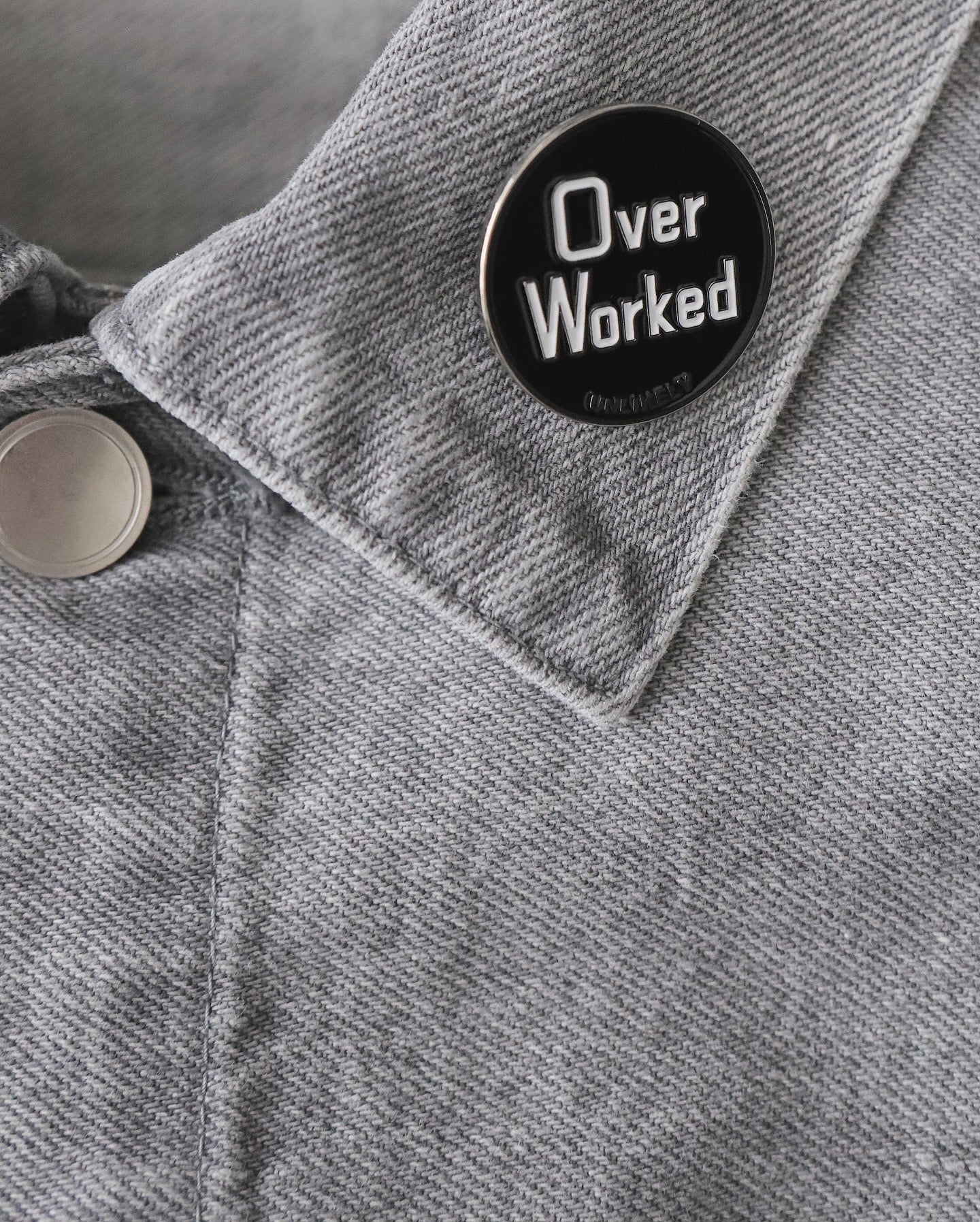 UNLIKELY TIME TRAVEL TRUCKER JACKET GRAY DENIM