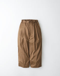 SILICON POPLIN TWO TUCK EASY PANTS