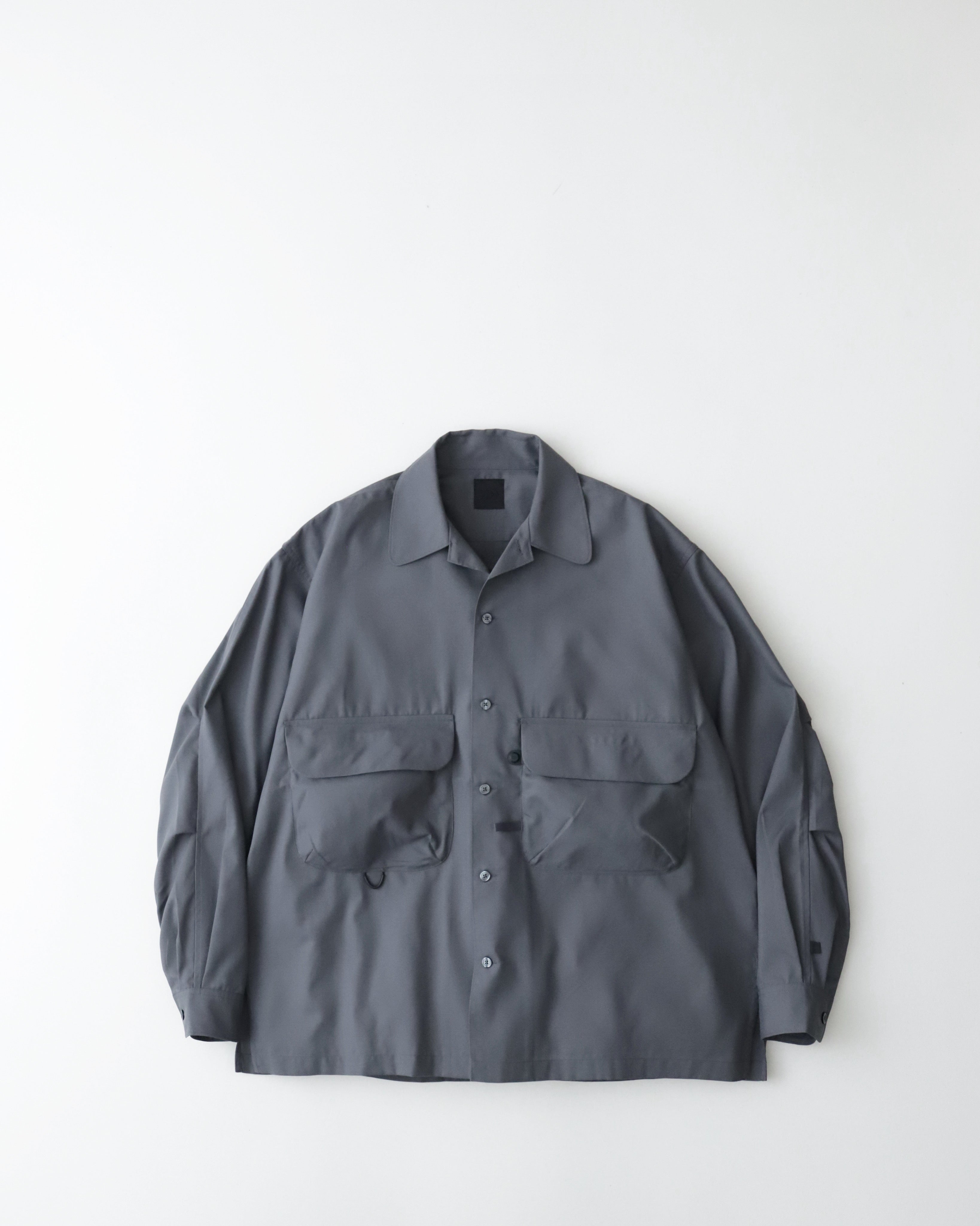 TECH SPORTS OPEN COLLAR SHIRT L/S