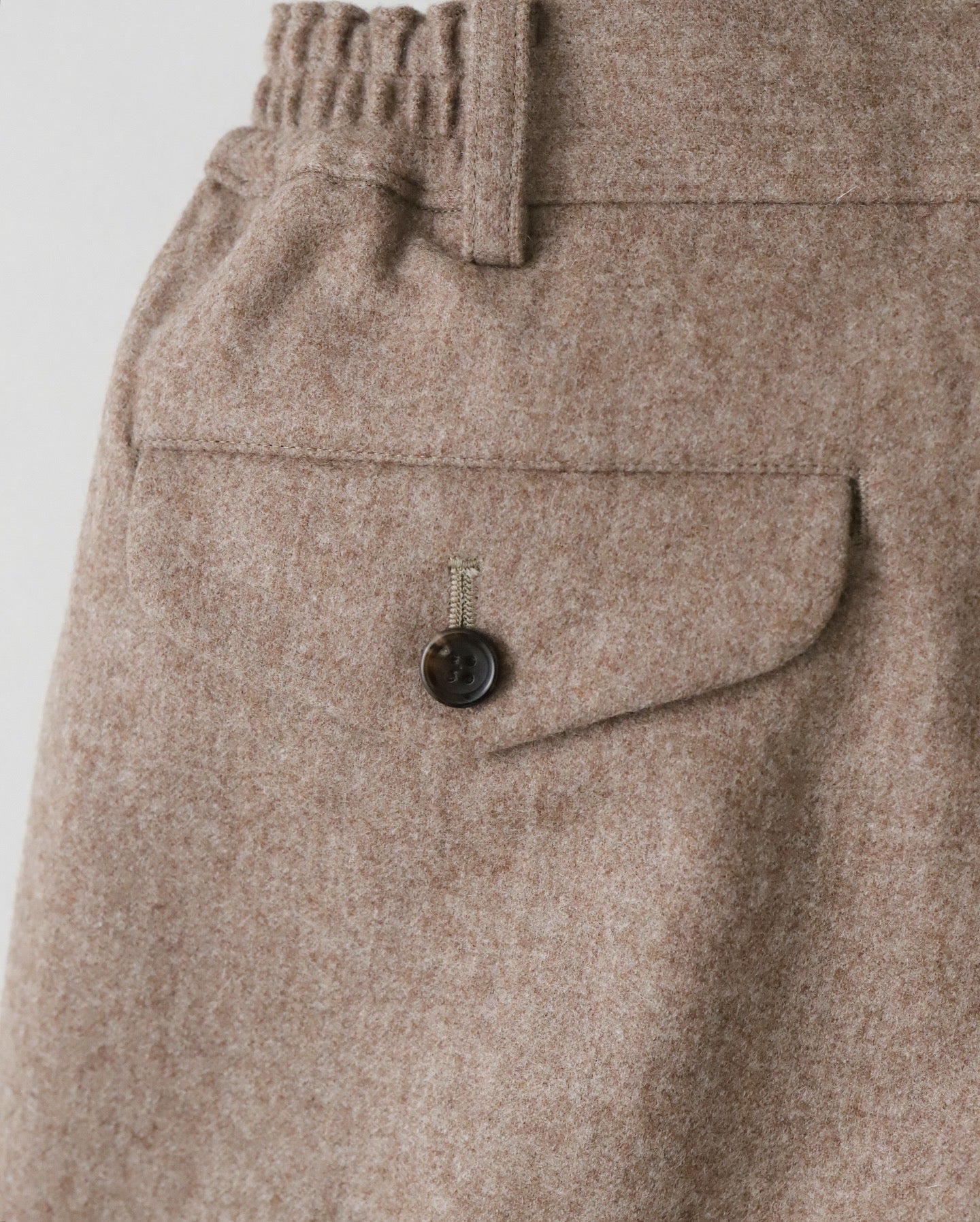 WOOL FLANNEL EASY PANTS