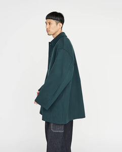 BACK TWILL SATIN COAT