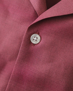 CHECK OPEN COLLAR SHIRT