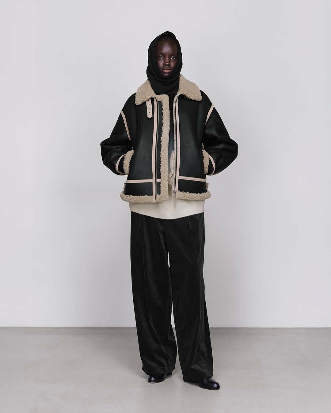SUVIN CORDUROY WIDE STRAIGHT TROUSERS