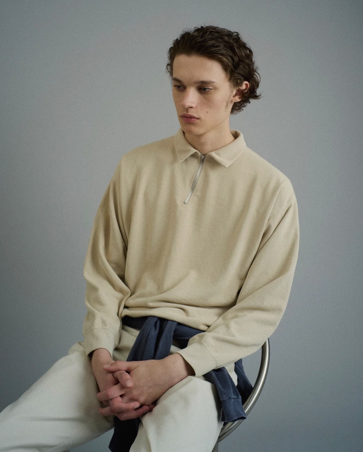 HALF ZIP LONG SLEEVE SHIRT