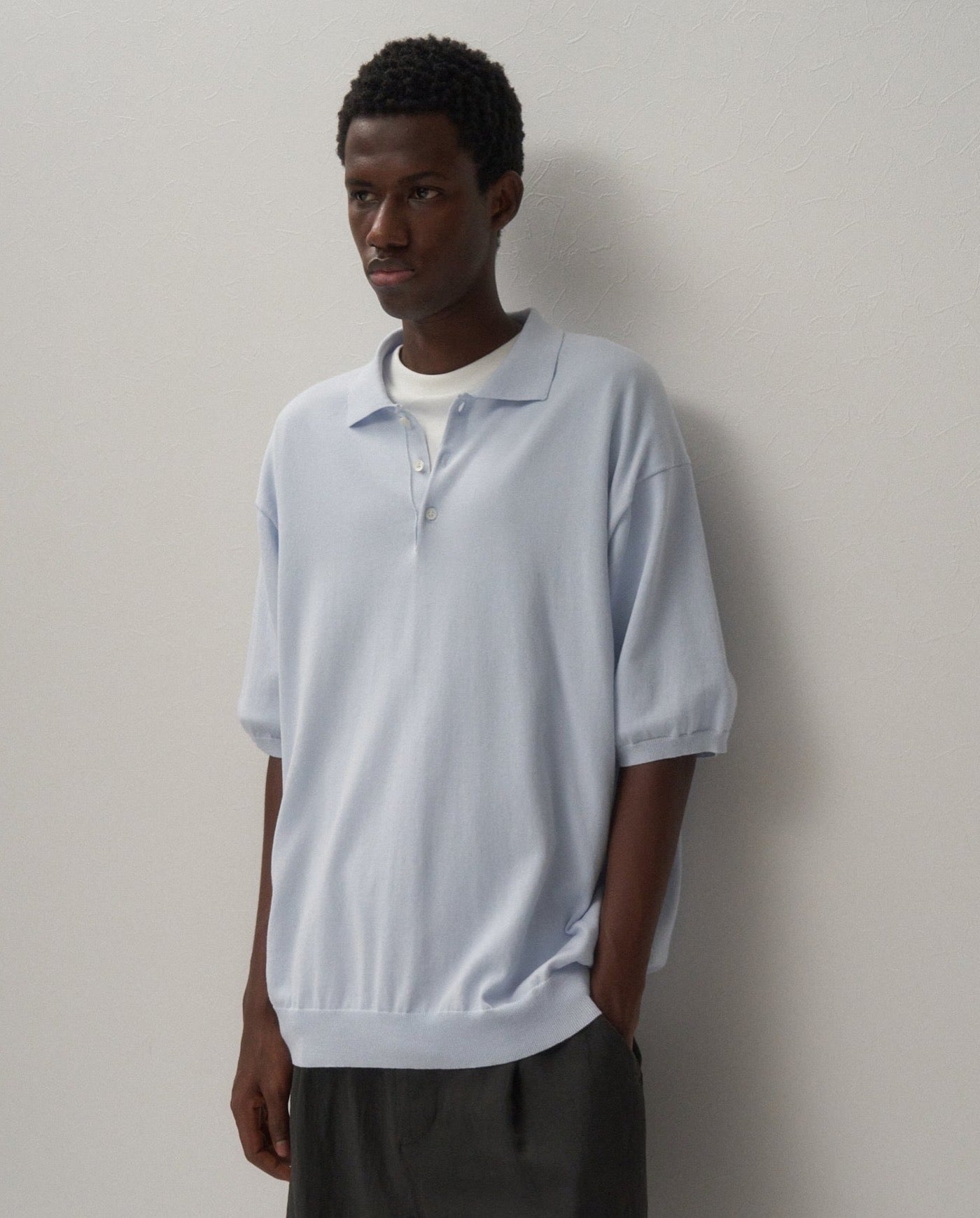 ATON COTTON WASHI KNIT HALF SLEEVE POLO SWEATER – NCNR ONLINE STORE