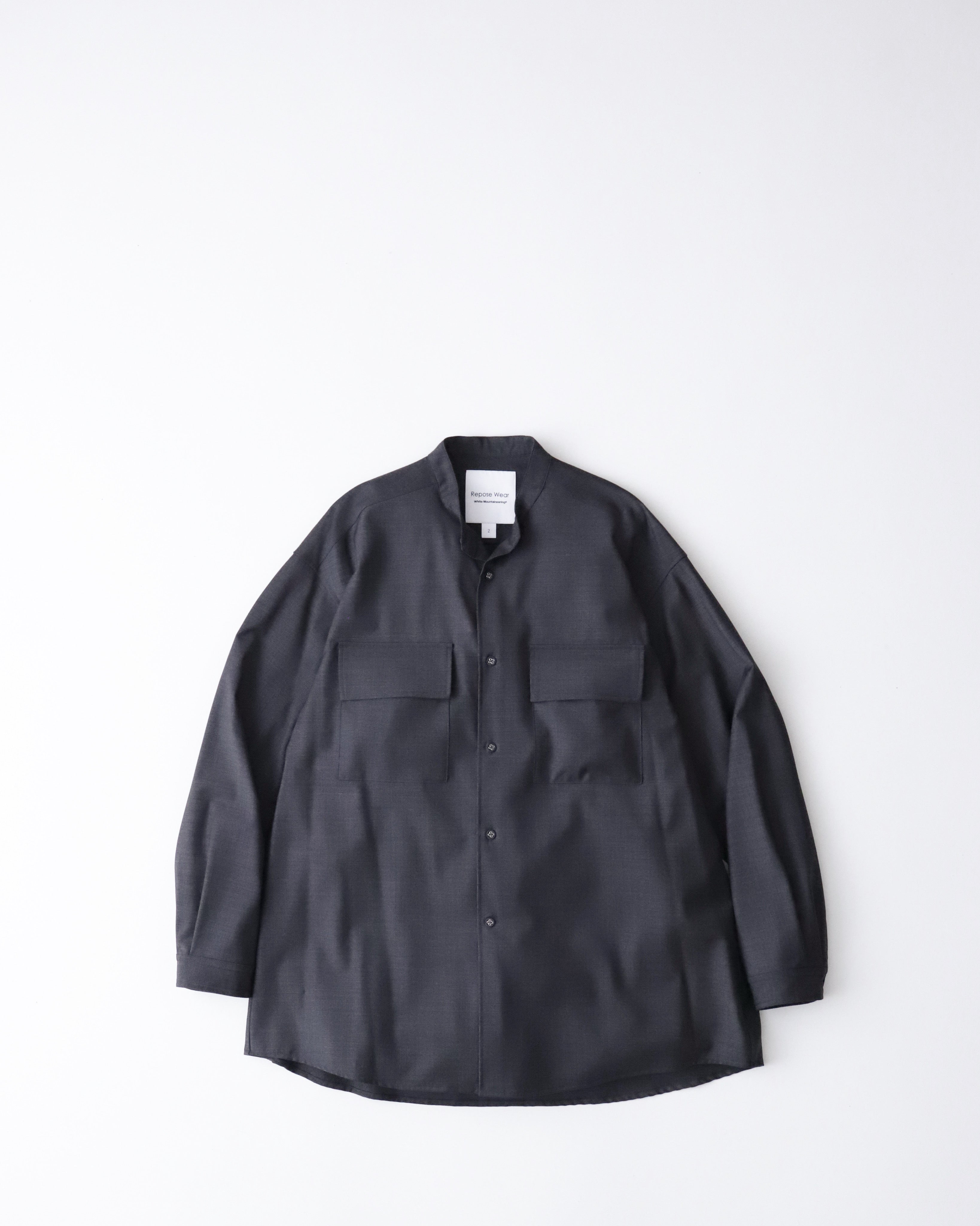 STRETCH BAND COLLAR SHIRT