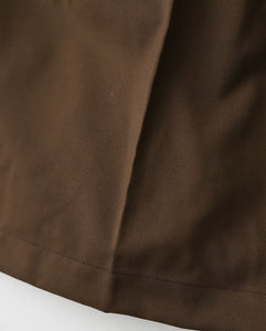 CIRCULAR SHORT PANTS BROWM TWILL