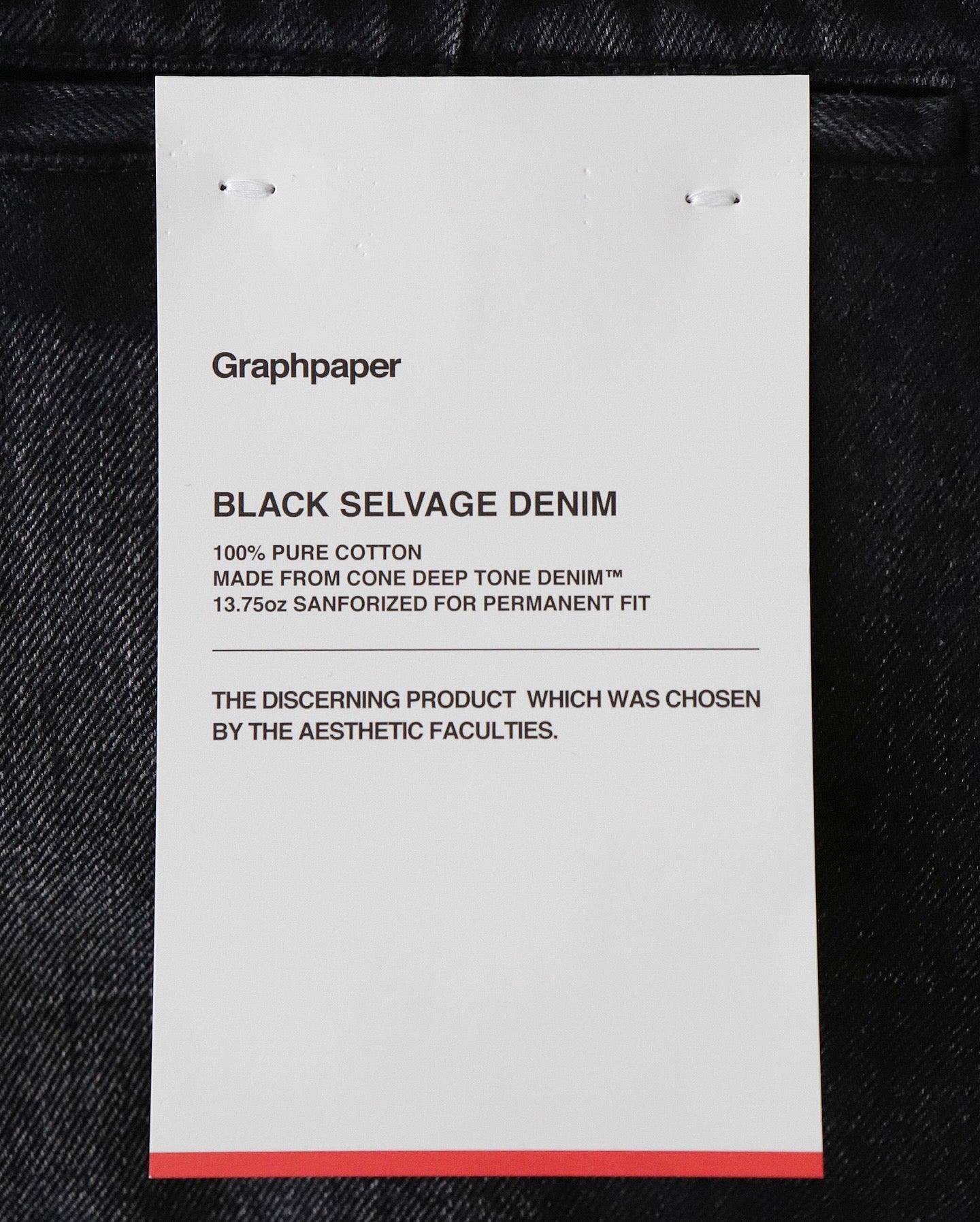 SELVAGE DENIM TWO TUCK PANTS