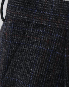 WOOL CHECK PANTS