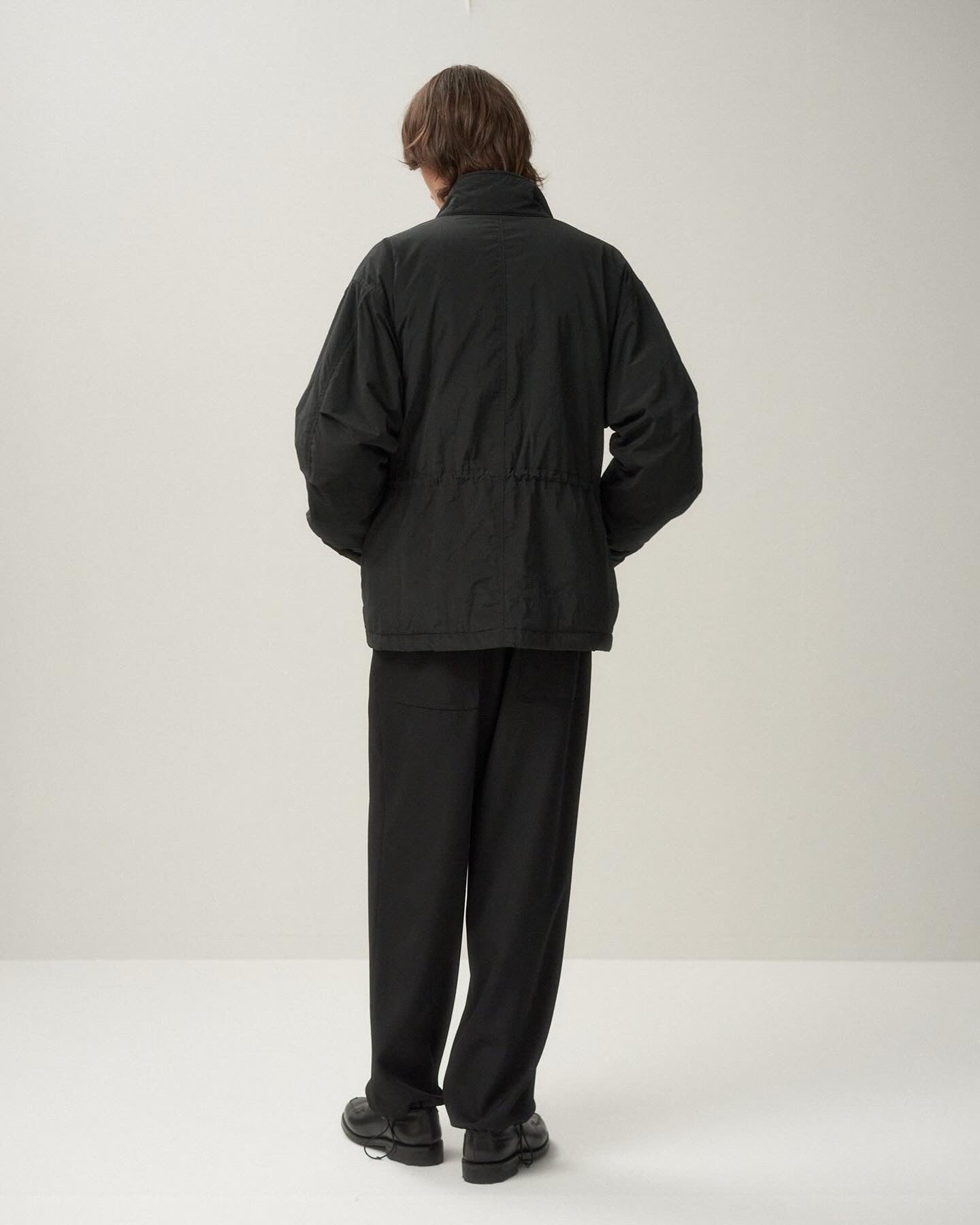 BACK SATIN UTILITY PANTS