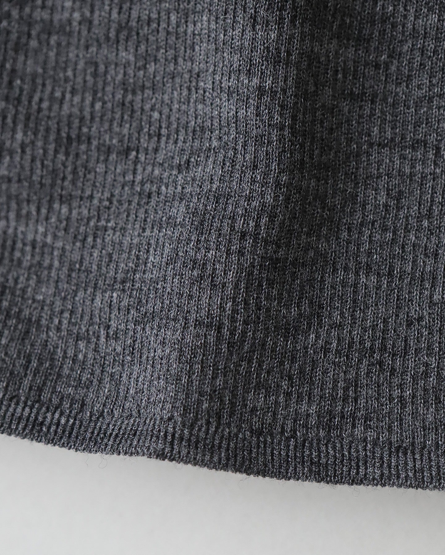 RAMIE WOOL RIB | RIB POLO SWEATER（WOMEN）