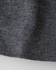 RAMIE WOOL RIB | RIB POLO SWEATER（WOMEN）