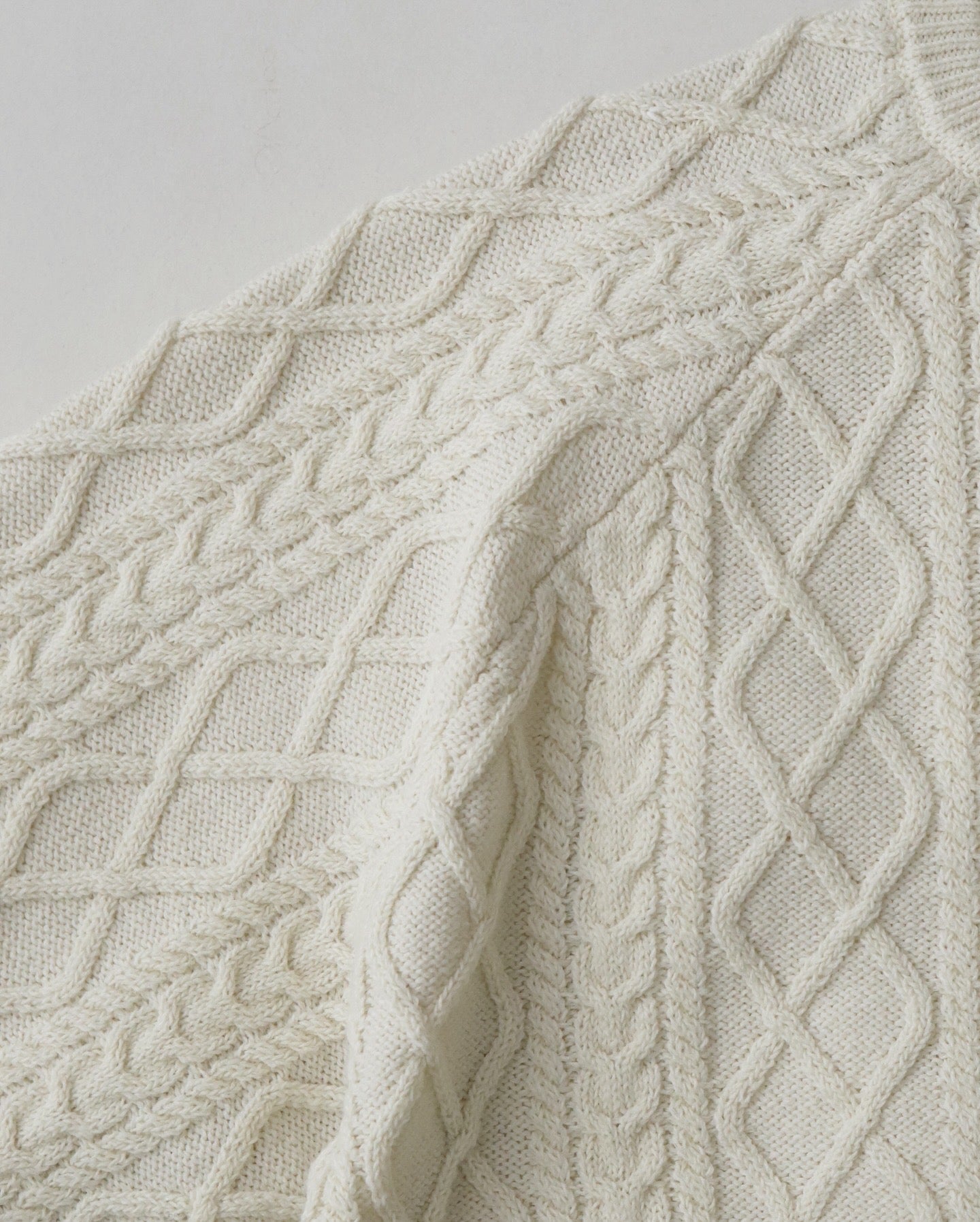 SHETLAND WOOL x SOLOTEX® TECH FISHERMAN SWEATER