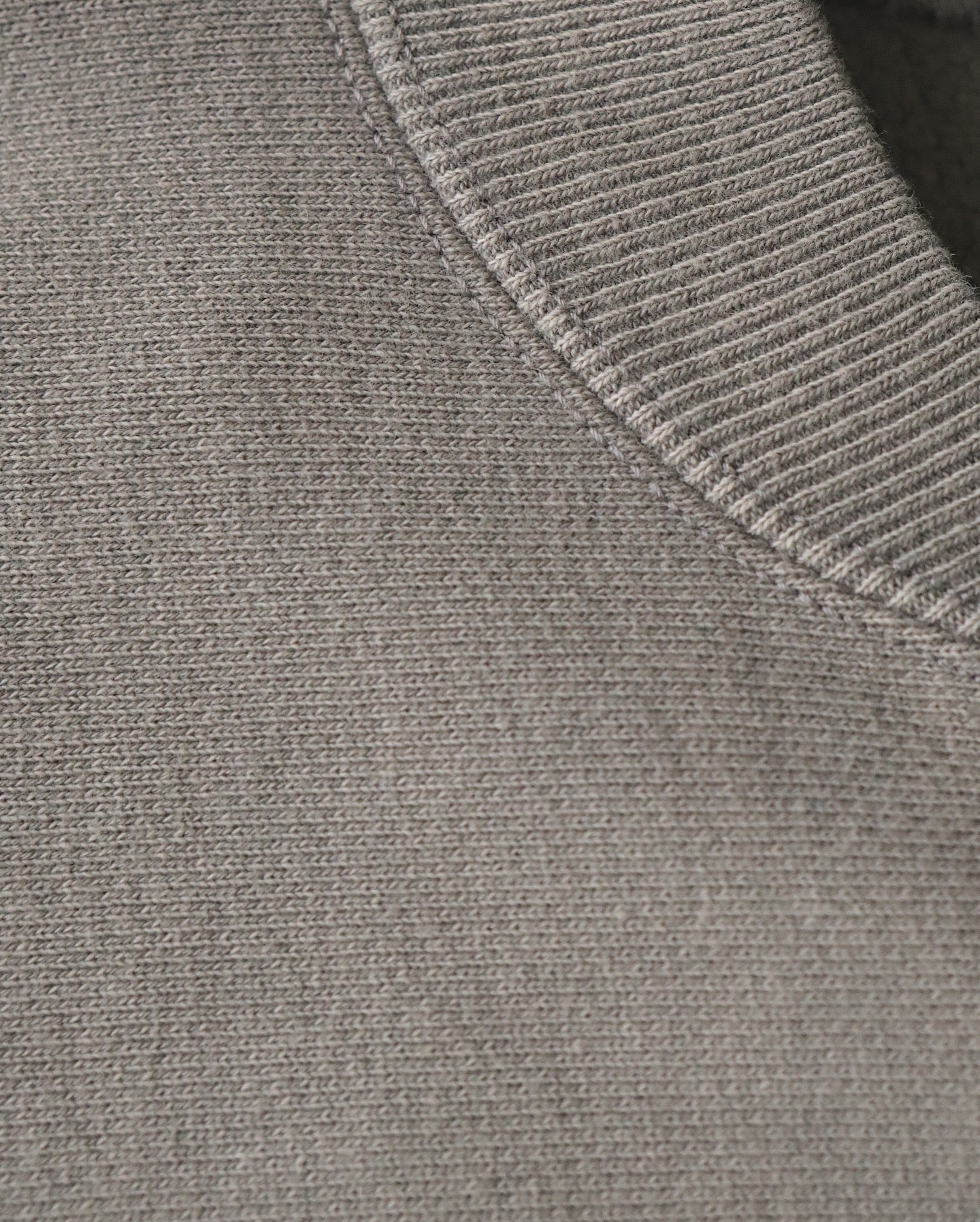 VINTAGE HALF ZIP RIB COLLAR SWEATSHIRT