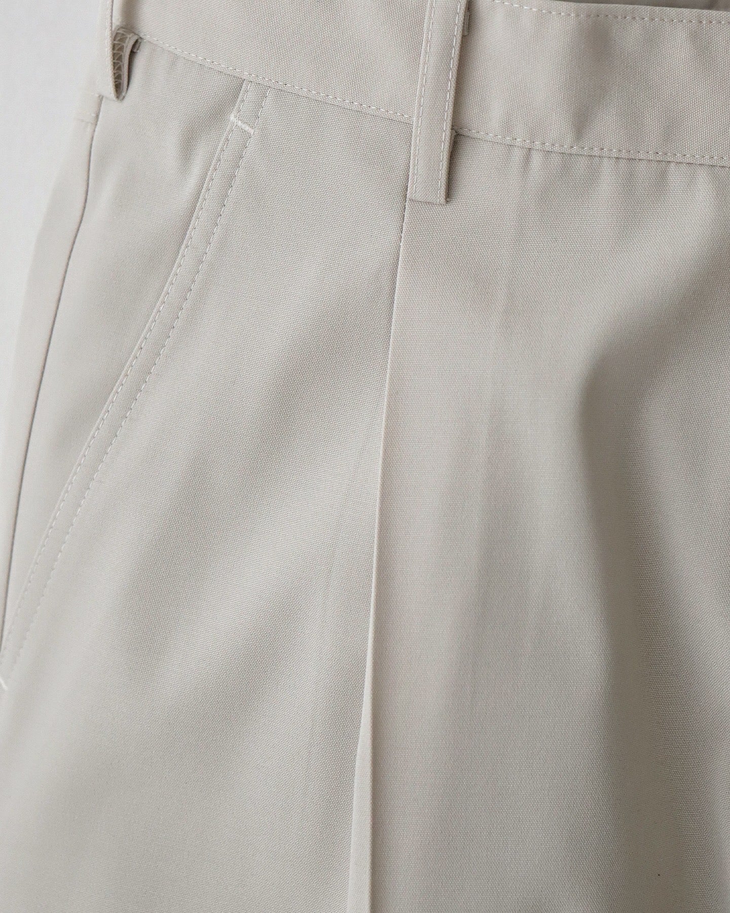 SEMI DULL OXFORD WIDE TROUSERS