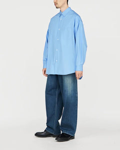 HIGH COUNT REGULAR COLLAR ROUND CUT OVERSIZED  SHIRT