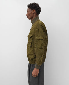 COMME des GARCONS HOMME GARMENT DYE NYLON TWILL CRINKLED BOMBER