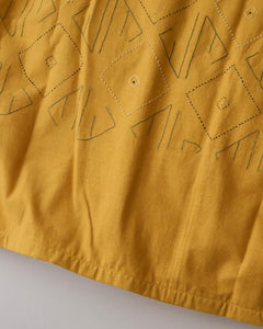 OVERSHIRT SHORT SLEEVE EMBROIDERED FABRIC YELLOW