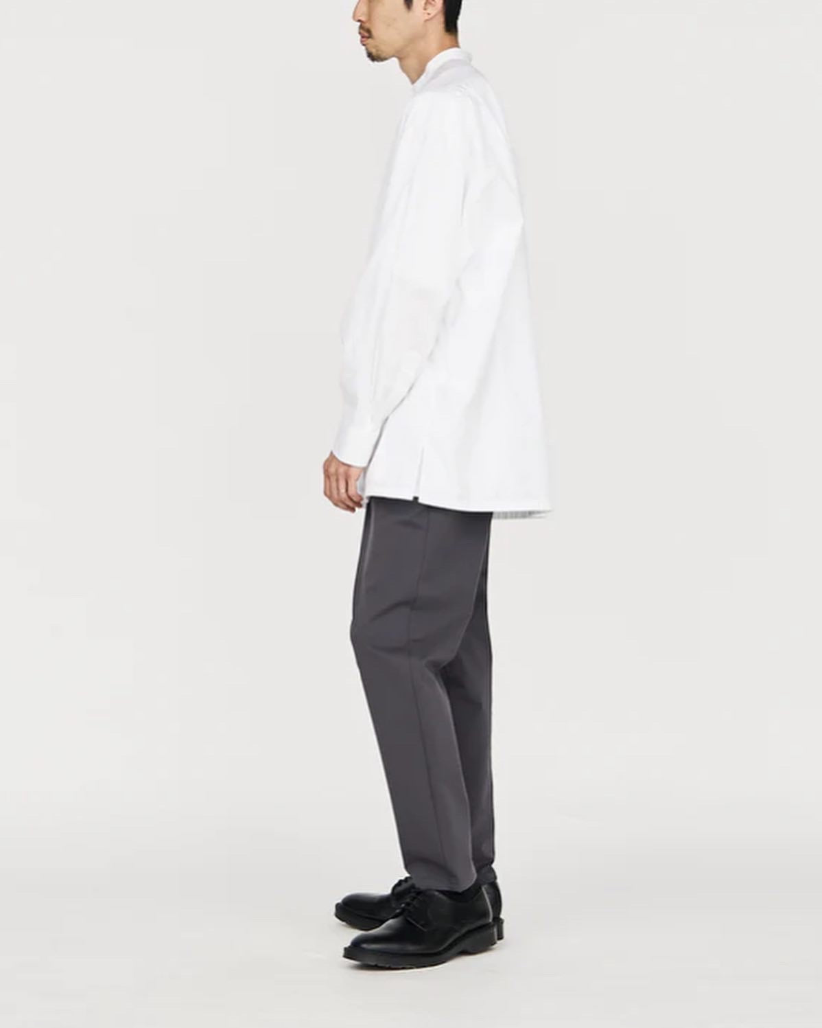 HIGH COUNT BAND COLLAR SHIRT