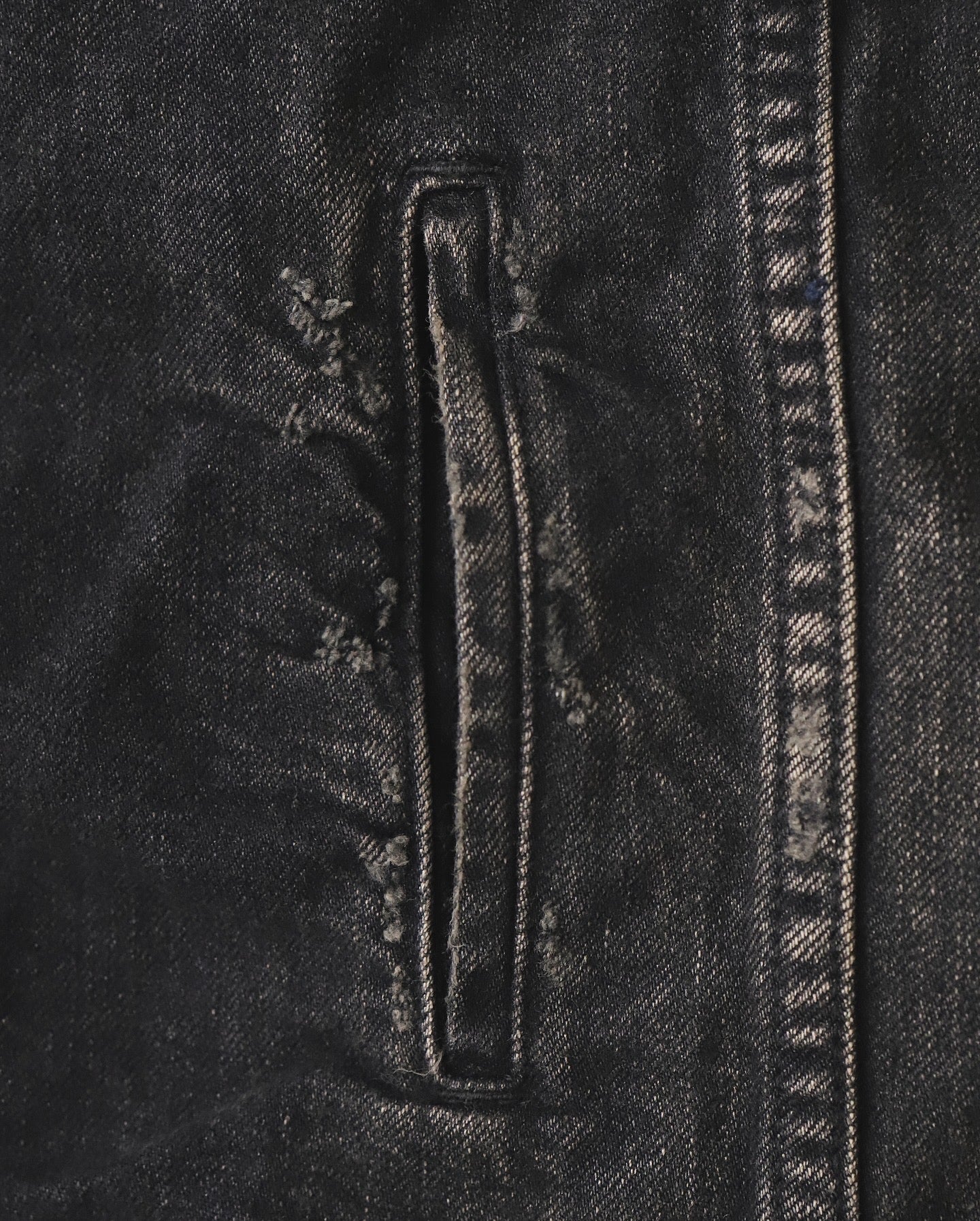 NEW MANUAL BLACK DENIM TRACKER JACKET