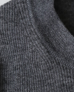 RAMIE WOOL RIB｜RIB MOCKNECK SWEATER（WOMEN）