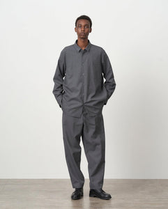 WOOL TROPICAL TAPERED EASY PANTS