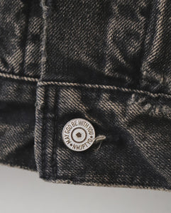 NEW MANUAL BLACK DENIM TRACKER JACKET