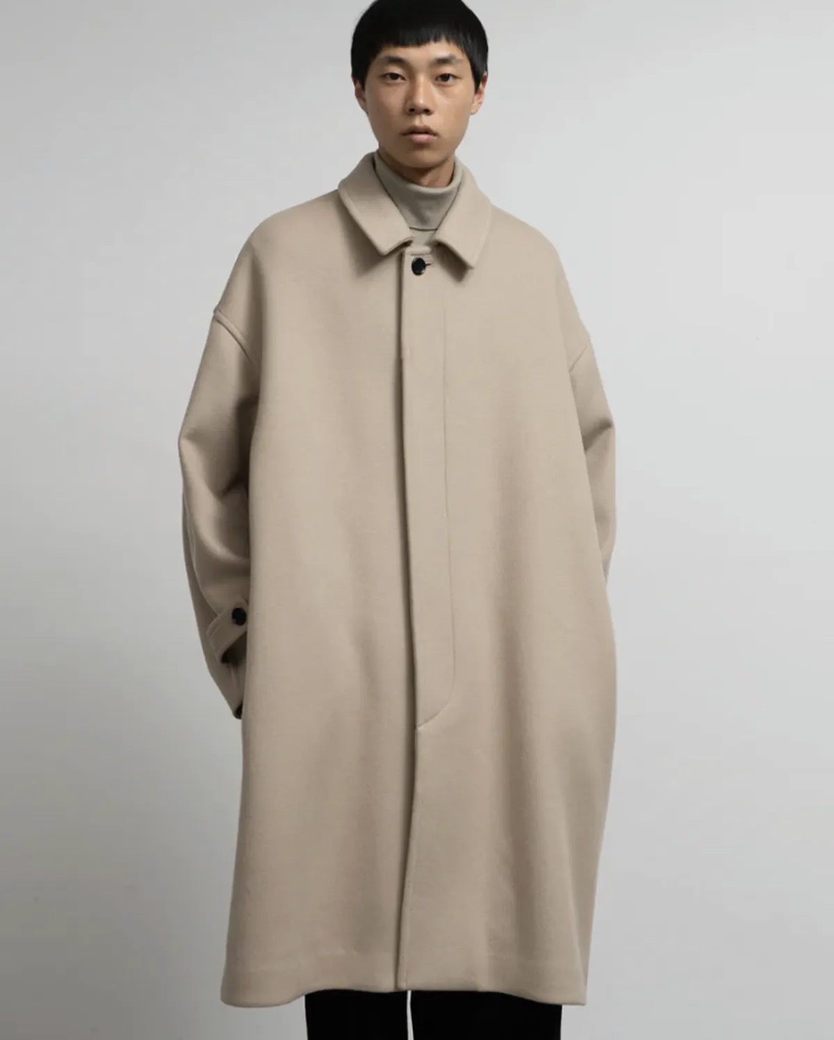 LIGHT MELTON OVERSIZED COAT