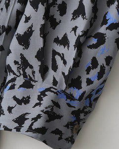 LEOPARD OPEN COLLAR SHIRT