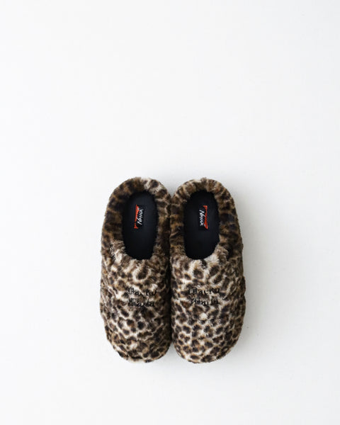 WACKO MARIA NANGA / SUBU / LEOPARD FUR AORORA WINTER SANDALS  
