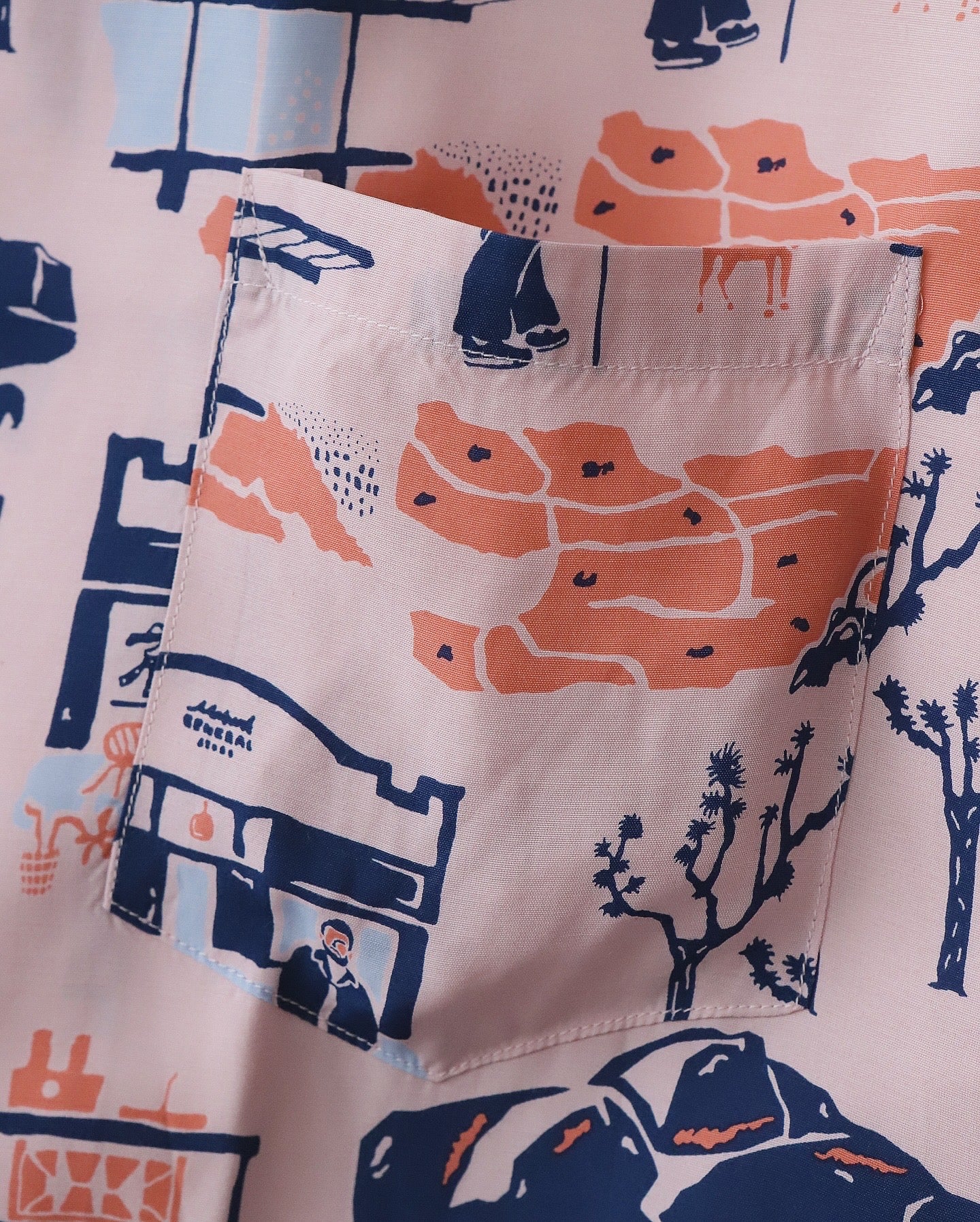 SOUVENIR SHIRT LOS ANGELES LIGHT PINK