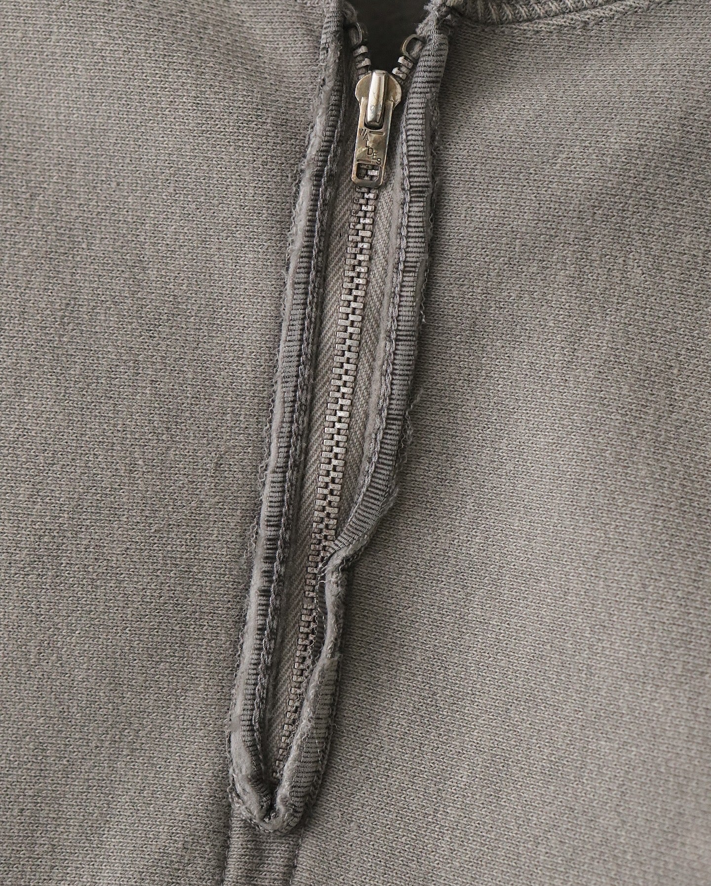 VINTAGE HALF ZIP RIB COLLAR SWEATSHIRT