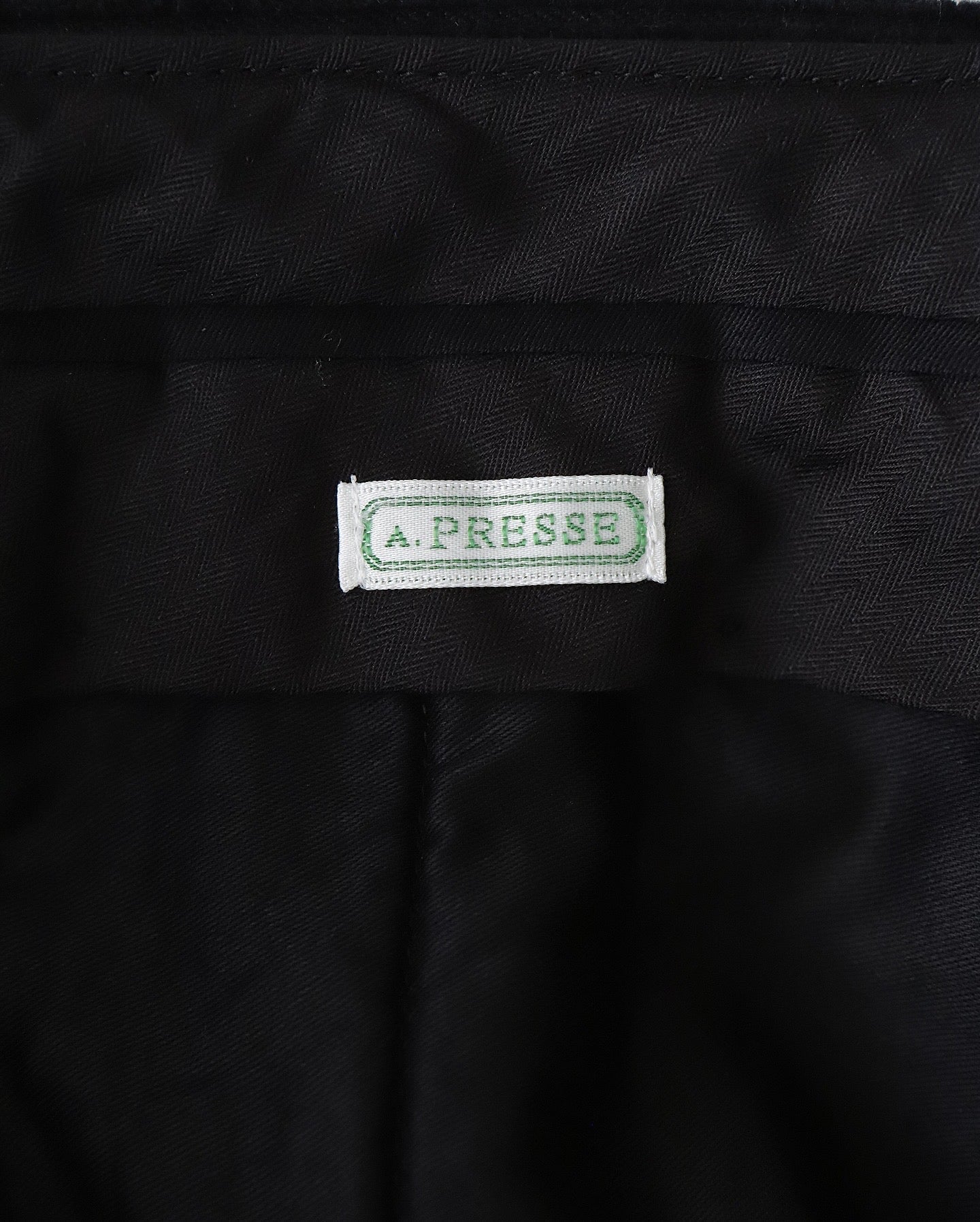 WOOL CORDUROY WIDE TAPERED TROUSERS