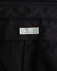 WOOL CORDUROY WIDE TAPERED TROUSERS