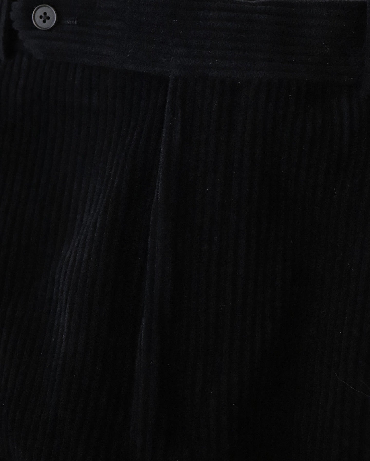 WOOL CORDUROY WIDE TAPERED TROUSERS