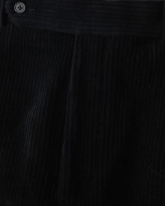 WOOL CORDUROY WIDE TAPERED TROUSERS