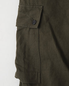 COMME des GARCONS HOMME CARGO PANTS COTTON WOOL ARMY SERGE – NCNR