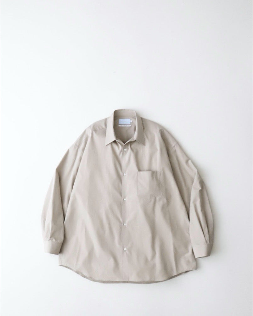 ALUMO for GP L/S OVERSIZED REGULAR COLLAR SHIRT