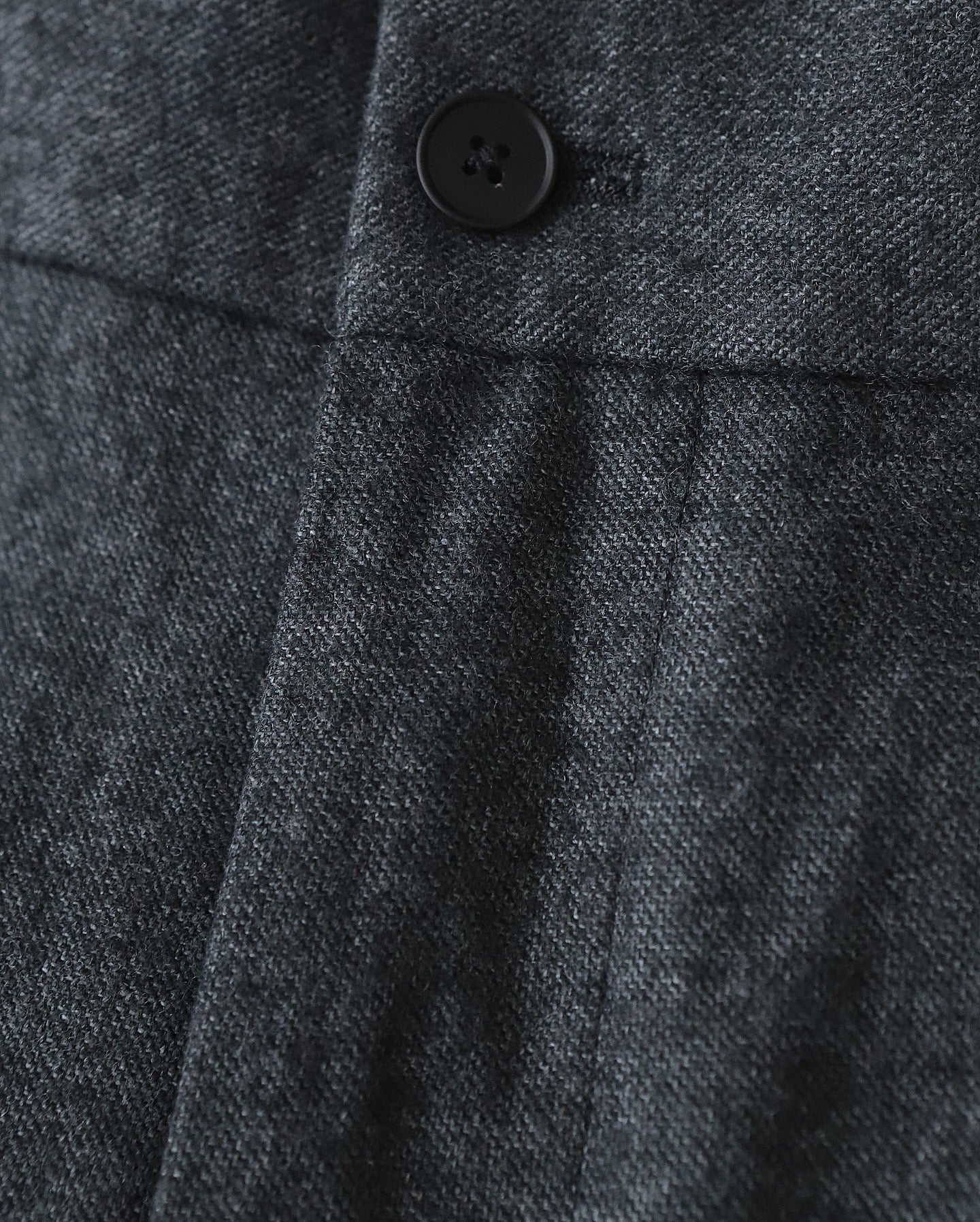 LINEN WOOL TWILL LOOSE FIT PANTS