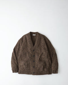 BABY WOOL MOULINE OVERSIZED CARDIGAN