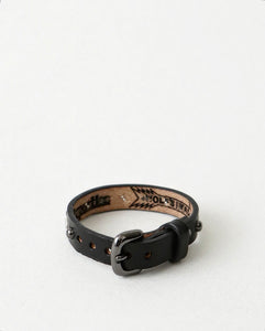 WACKO MARIA WOLF'S HEAD / STUDS LEATHER WRIST BAND（15mm）M – NCNR