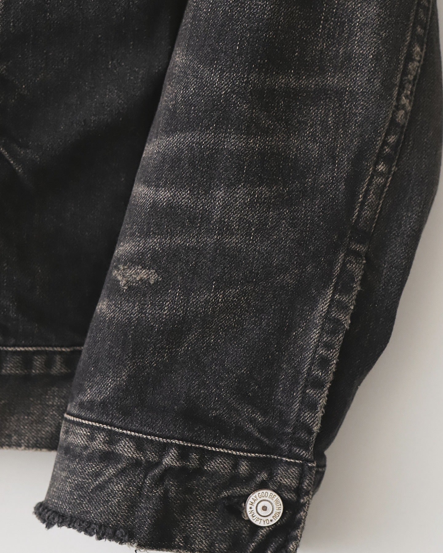 NEW MANUAL BLACK DENIM TRACKER JACKET