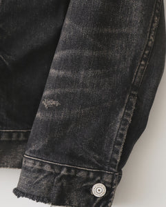 NEW MANUAL BLACK DENIM TRACKER JACKET