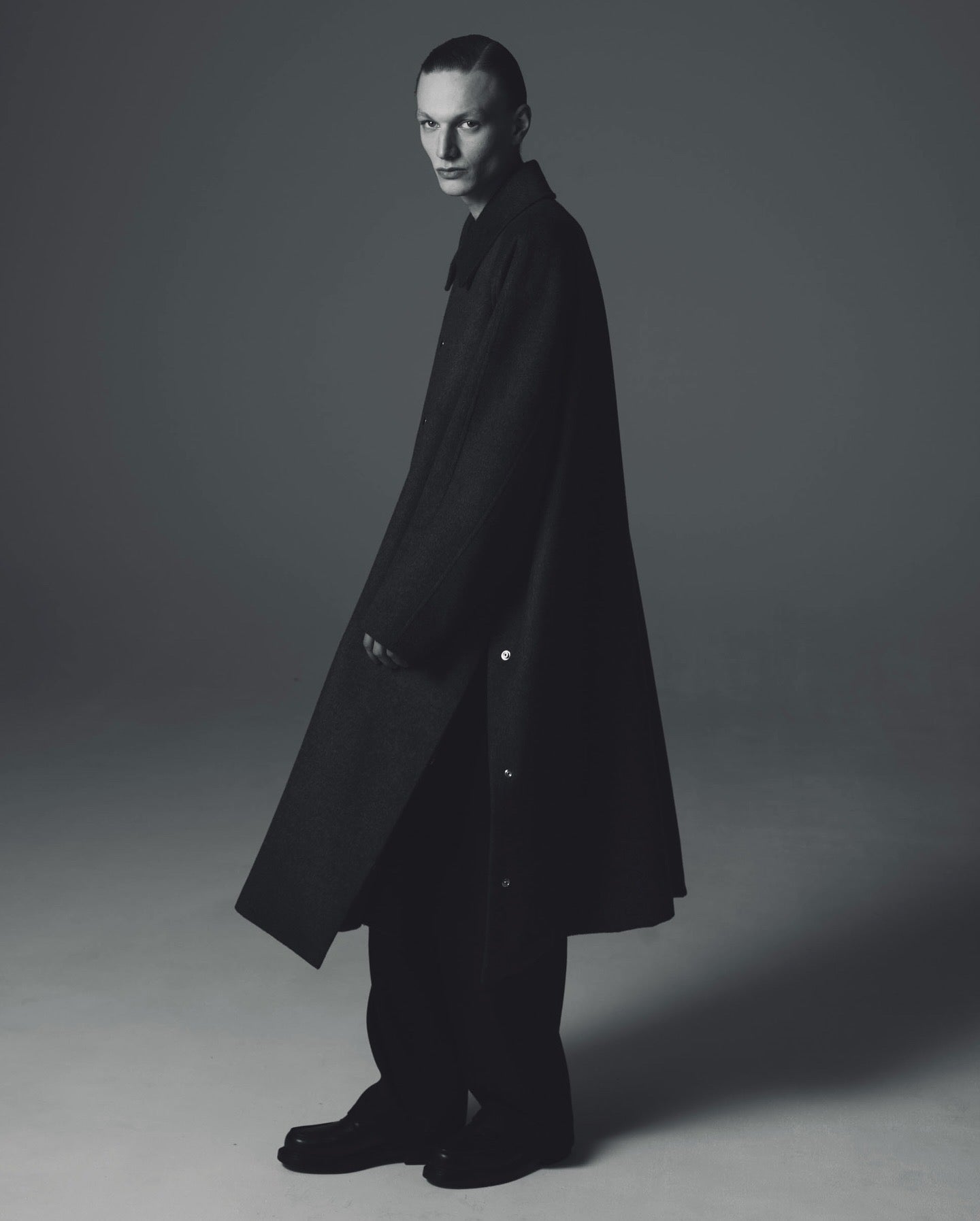 BAL COLLAR PONCHO｜VINTAGE GABADINE