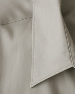 SILICON POPLIN OVERSIZED REGULAR COLLAR SHIRT