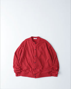 GARMENT DYED CASHMERE SILK CREWNECK CARDIGAN（WOMEN）