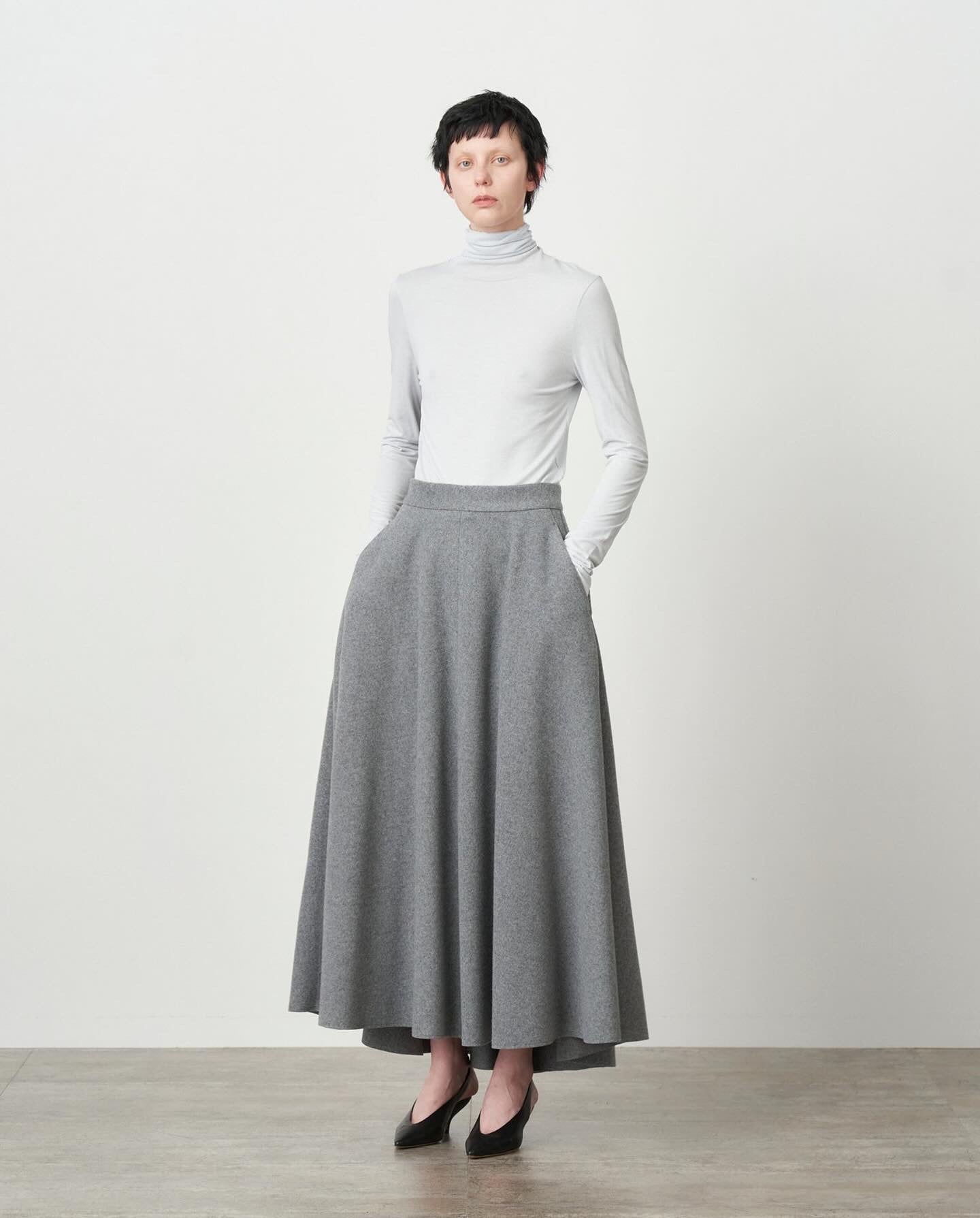 MODAL SILK JERSEY TURTLENECK