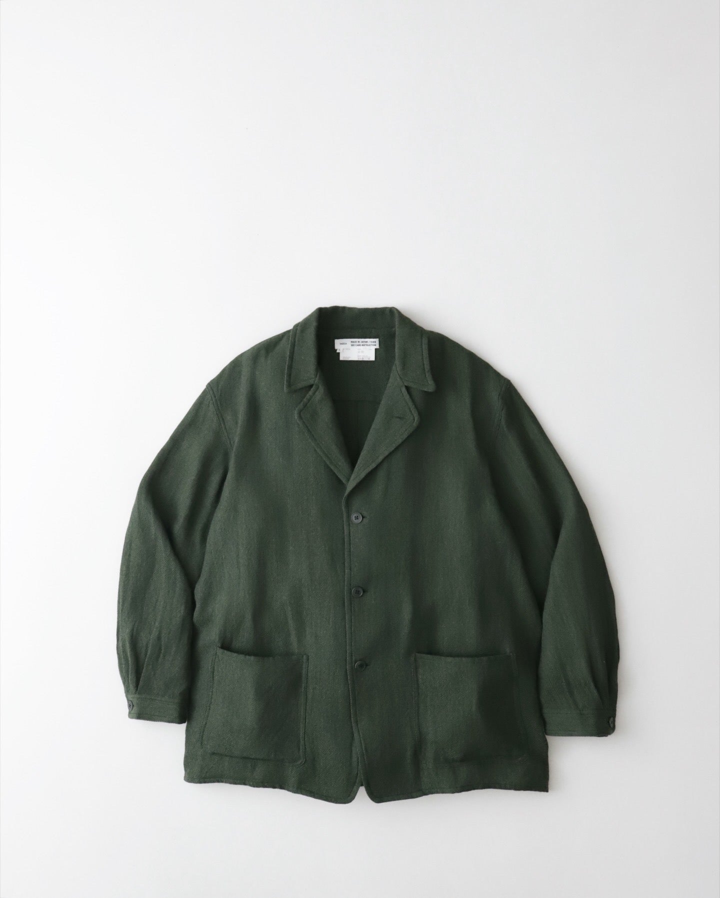 3 BUTTON JACKET｜WOOL SILK TWEED