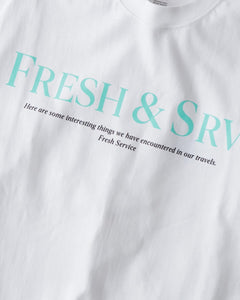 CORPORATE PRINTED S/S TEE ”FRESH＆SRV.”